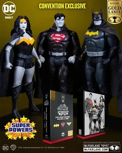 SDCC 2024 Exclusive Super Powers Superman Wonder Woman Batman 3-Pack McFarlane - Picture 1 of 3