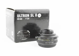 Voigtlander Ultron 40mm F2 SL II N obiettivo pancake Canon EF MINT FULL SET BOX - Imagen 1 de 9