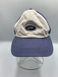 Grand Geneva Golf & Spa Adjustable Strapback Hat Cap Blue/Beige - Picture 1 of 5
