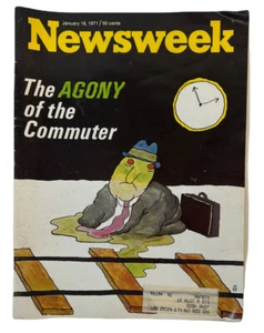 Newsweek Jan 18,1971 The Agony of the Commuter, Superbowl Colts vs Cowboys - Imagen 1 de 3