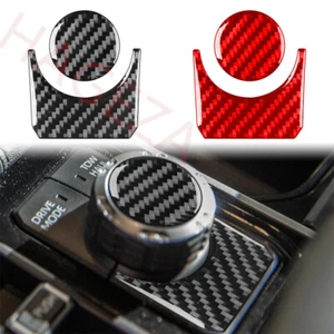 Carbon Fiber Multimedia Knob Switch Ring Trim For T@yota Tundr@ /Sequoia 2022-25 - Foto 1 di 37