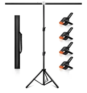 Manapina Hintergrund Ständer Kit 5 x 6,5 Fuß Greenscreen Ständer höhenverstellbarer Anschluss - Bild 1 von 5