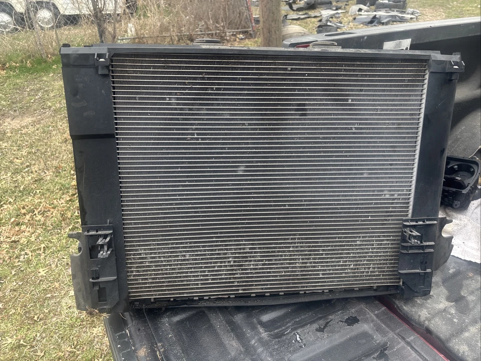 2012 BMW 528i F10 N55 Radiator Condenser Cooling Fan Support Assembly - Image 1 of 4