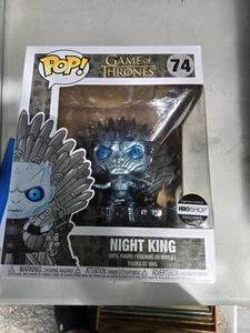 FUNKO POP! NIGHT KING ON IRON THRONE #74 GAME OF THRONES DELUXE EDITION - Picture 1 of 1