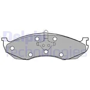FRONT BRAKE PAD SET DISC BRAKE FITS: JEEP WRANGLER   2.5/4.0/4.2 2WD/4.0 2WD/ - Image 1 of 3