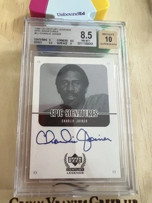 1999 Upper Deck Century Legends - Epic Signatures AUTO Charlie Joiner BGS 8.5 10 - Image 1 of 2