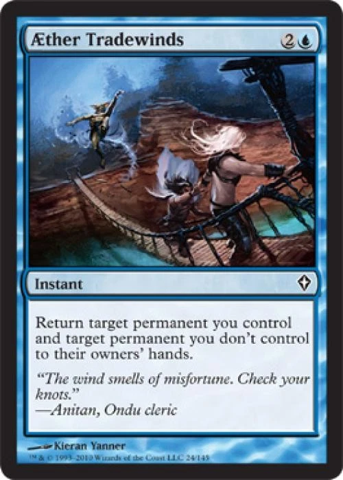 Aether Tradewinds -Foil Light Play MTG Worldwake - Image 1 of 1
