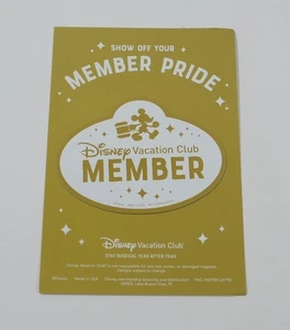 Disney Vacation Club Member Magnet White And Gold - Picture 1 of 1