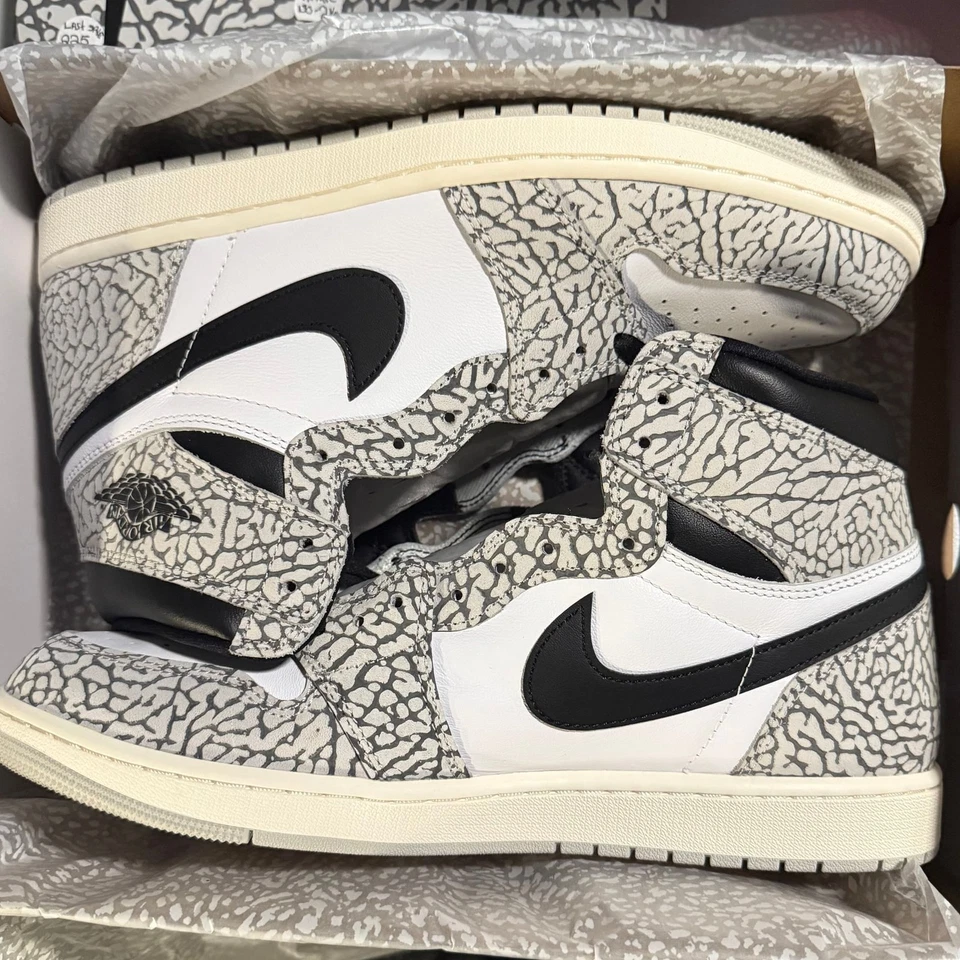 Nike Air Jordan 1 Retro High OG White Cement - Image 1 of 1