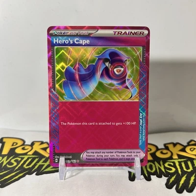 Hero’s Cape 152/162 - Pokémon TCG Ace Spec Temporal Forces - NM - Image 1 of 2
