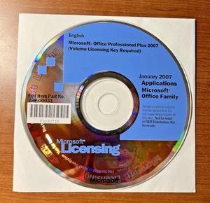Licence en volume DVD Microsoft Office Professionnel 2007 Plus OEM - Photo 1/3