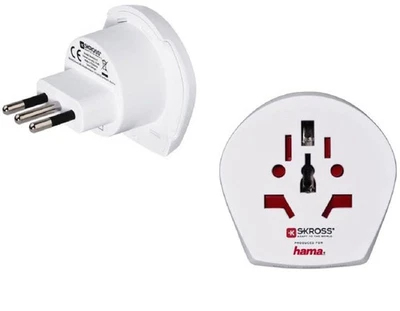 SKROSS Reise-Stecker Strom-Adapter  Europa EU DE UK US > Uruguay Chile Pararuay - Bild 1 von 3