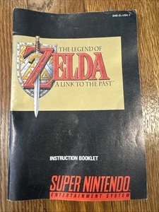The Legend Of Zelda A Link To The Past Super Nintendo SNES Instruction Manual - Picture 1 of 5