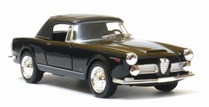 Welly 1960 Alfa Romeo 2600 Spider Soft Top Black 1:34 1:39 Scales 4.5 Inch Car - Picture 1 of 8