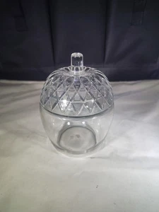 Vintage Eichel Klarglas Glas mit Deckel - Bild 1 von 4