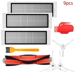 HEPA Filter Main Brush Cloth Side Brush Fits for Roborock S50 S5 Max S6 Vacuum - Picture 1 of 41