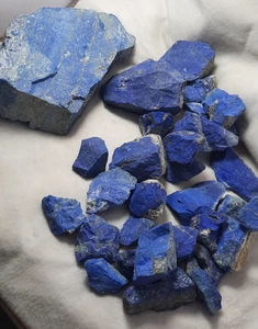 100% Natural Lapis Lazuli Raw Form 9kg Gemstone Lot From Afghanistan - Picture 1 of 6