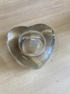 Heart Shaped Glass Tealight Candle Holder Simply Perfect - Picture 1 of 3