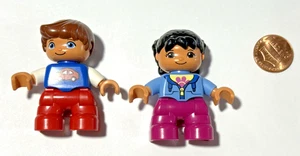 Menge 2 Lego Duplo Minifiguren Mädchen Junge Mini Figur - Bild 1 von 1