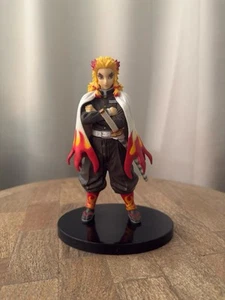 Demon Slayer Rengoku Kyojuro Figure Fire Hashira Pose Collectible Desk Prop - Picture 1 of 4