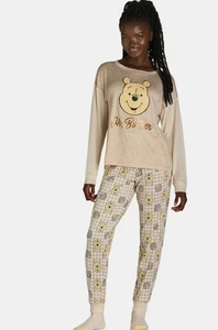 NEU Disney Winnie Puuh Damen KLEINES Nachtwäsche-Set 3-teilig Socken Hose Oberteil (4-6) - Bild 1 von 6