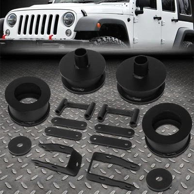 FOR 07-18 JEEP WRANGLER JK 2.5" FRONT / 2" REAR LEVELING SPRING LIFT KIT SPACERS - Image 1 of 4