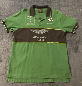Vintage Aston Martin Racing by Hackett Polo, Size Large Chest 40 in Length 29 In - Picture 1 of 7