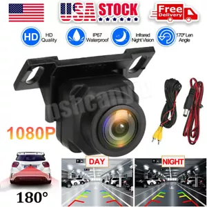 180° Backup Camera Car Rear View Reverse HD Night Vision Waterproof Parking Cam - Picture 1 of 12