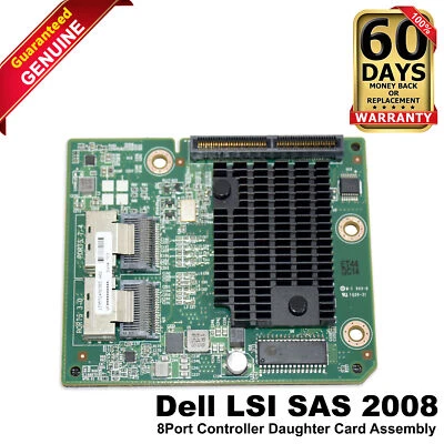 Dell PowerEdge C6300 LSI SAS 2008 6Gb/s SAS SATA 8-Ports Daughter Card 471NY - Image 1 of 4