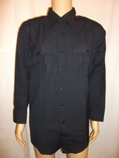 FLYING CROSS MENS LONG SLEEVE SHIRT 47W6686 LAPD BLUE 18.5X33 NWT NEW