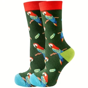 new 1pr ladies Parrot themed novelty ankle socks.UK 4-7 - Picture 1 of 2