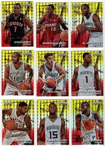 2014-15 Panini Prizm Prizms mosaico amarillo y rojo paralelo tú eliges al jugador - Imagen 1 de 3