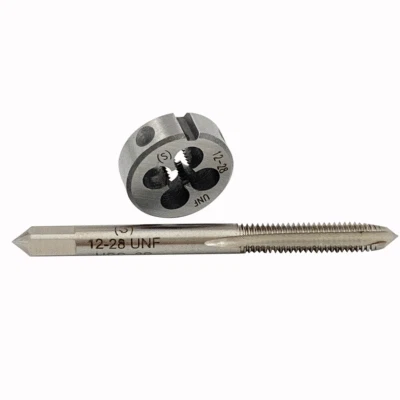 12-28（0.216） Tap And Die, UNF Machine Thread Tap And Round Thread Die Right Hand - Image 1 of 4