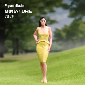 Miniature 1/18 Sexy Gonna Beauty Girl Scena Prop Figura Modello per Auto Veicoli - Foto 1 di 7