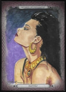 2014 Breygent Women of Dynamite SDCC SKIZZE Karte - Pantha von John Haun gezeichnete Kunst - Bild 1 von 2