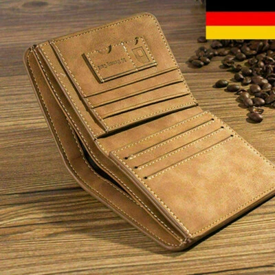 Wallet purse men's genuine leather wallet black brown'- - Image 1 of 4