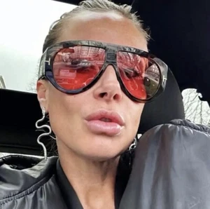 Designer Oversized Mirrored Fashion Brand Sunglasses Couture Trend Style Popular - Picture 1 of 3