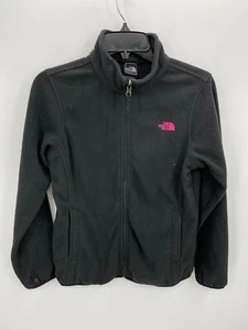 The North Face Pullover Jacket Grls Large Black 1/4 Zip Fleece Outerwear - Picture 1 of 7