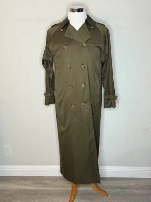 Gabardina de hombre Burberry de doble botonadura forrada con botones forro de lana talla 8 XX larga Foto 1 de 4