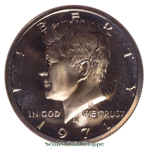 1971 S Kennedy Half Dollar 50C Gem Proof CN-Clad San Francisco Free Shipping! Cover