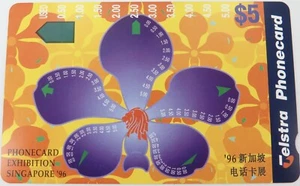1996 Telstra Singapore Expo '96 Unused $5 Phonecard. Only 6,500 Issued  - Picture 1 of 2