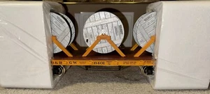 G Aristro DRGW Flat Car #6401 W/ Cable Reel Load & Metal Wheels ART-86401 Damage - Picture 1 of 10