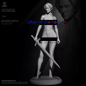 Kit modelo resina caballero hembra 75 mm sin pintar kit garaje sin montar figura GK - Imagen 1 de 4