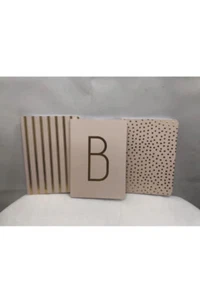 Recollections Journals Monogram -B 3 PC 5x7" 12.7cm x 17.7 cm Pink - Picture 1 of 13