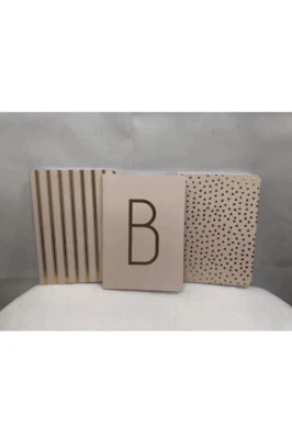 Recollections Journals Monogram -B 3 PC 5x7" 12.7cm x 17.7 cm Pink - Image 1 of 4