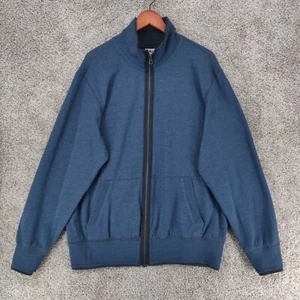 Alo Track Jacket Sweatshirt Adult 2XL XXL Blue Full Zip Sweater Unisex - Picture 1 of 15
