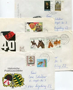 DDR - 17 Belege 80er Jahre (  38784 ) - Bild 1 von 4