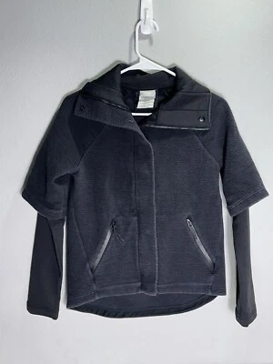 New Balance Black Activewear Casual Jacket Womens XS/S Gorp Thumbholes Layered - Image 1 of 4