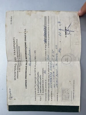 Libretto Lancia Fulvia Rally 1.3 Prima Serie  Per Uso Collezionistico - Immagine 1 di 3