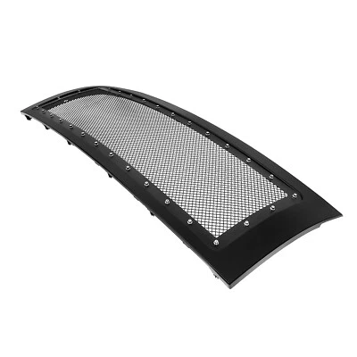 Se adapta a Ford F-150 2009-2014 parte superior principal de acero inoxidable remache de malla negra paquete rejilla Foto 1 de 3